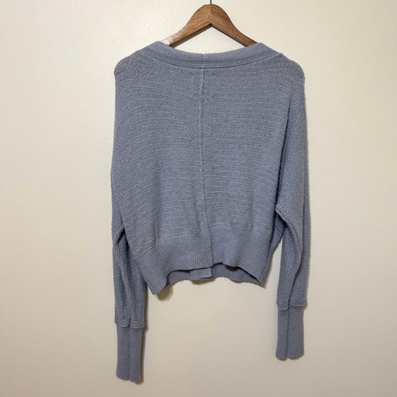 Abercrombie & Fitch Cardigan Size Large Blue Button Up Lightweight Knit Sweater - Picture 5 of 8